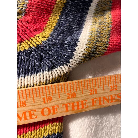 Telluride Clothing Co Striped Cotton Sweater Size LRG Retro Fall Knit Pullover - Picture 9 of 9